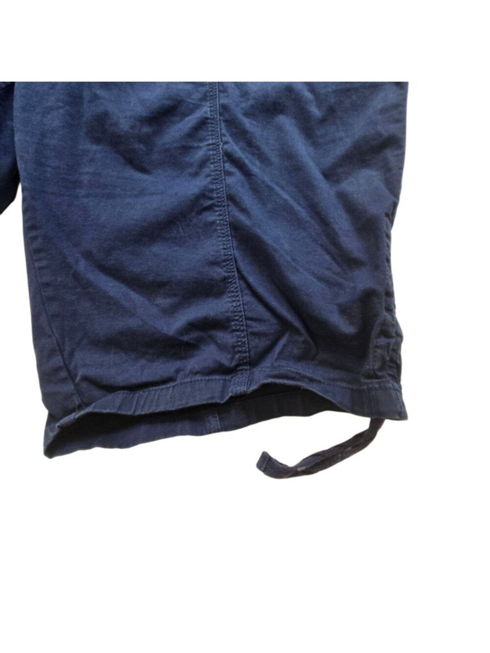 Catherines Womens Plus Size 5X Stretch Cotton Capri Pants Drawstring Navy Blue - Picture 13 of 16
